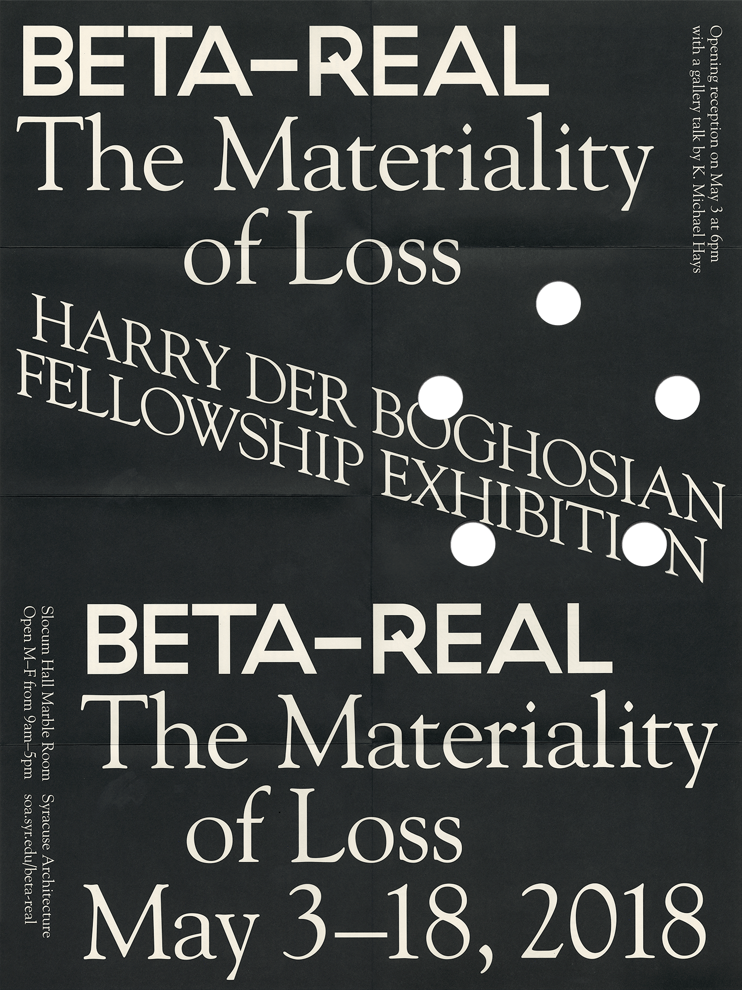 Beta-Real: The Materiality of Loss poster