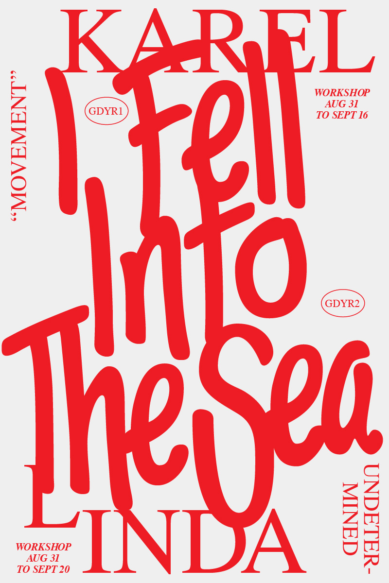 I fell into the sea poster