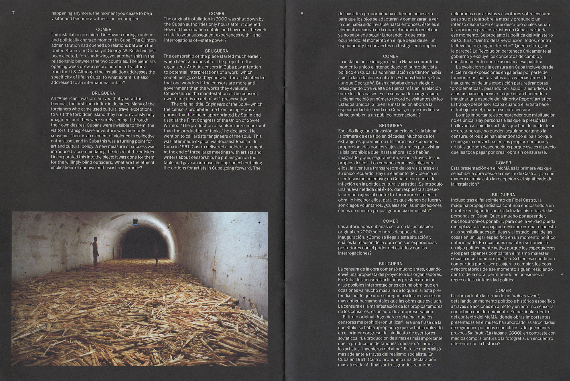 Tania Bruguera interior spread 2