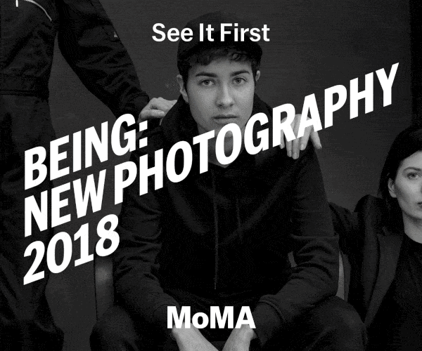 MoMA Being New Photography 2018 digital advertisement