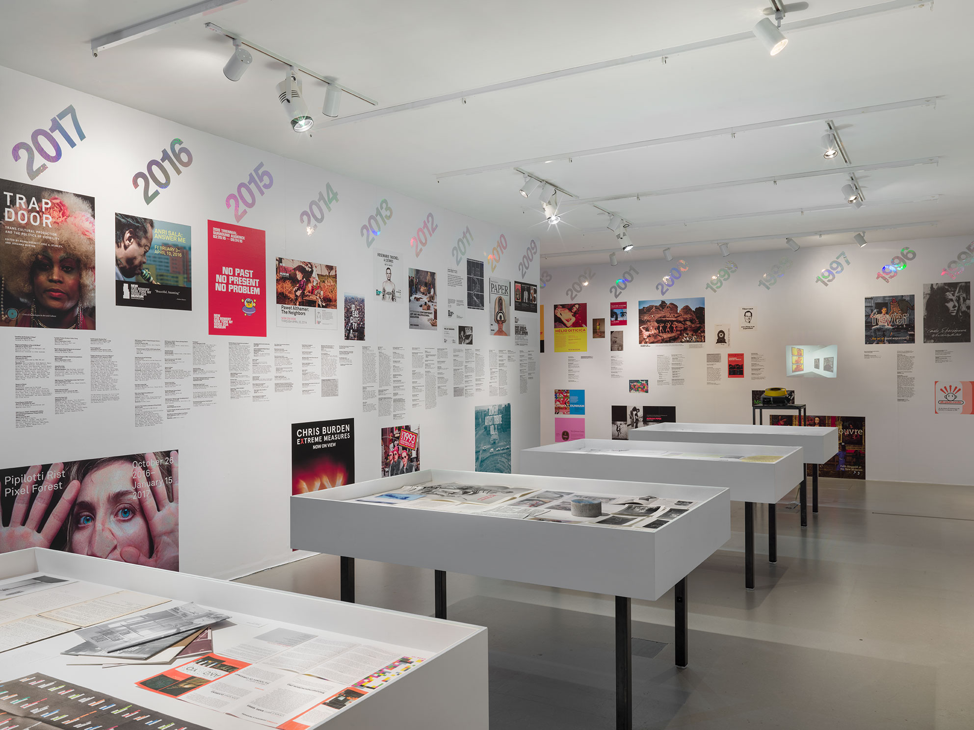 New Museum Pursuing the Unpredictable exhibition design