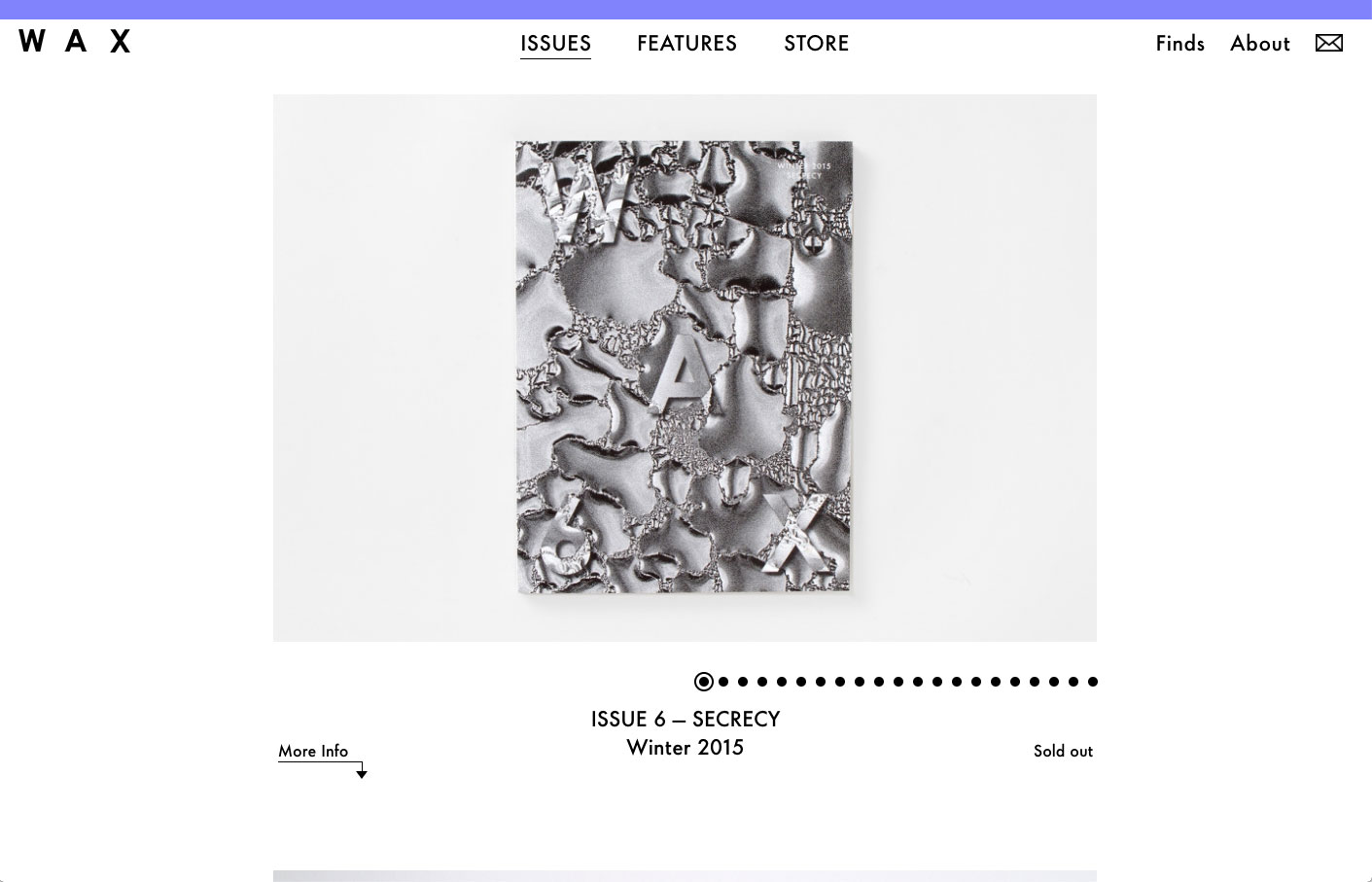 readwax.com issues page