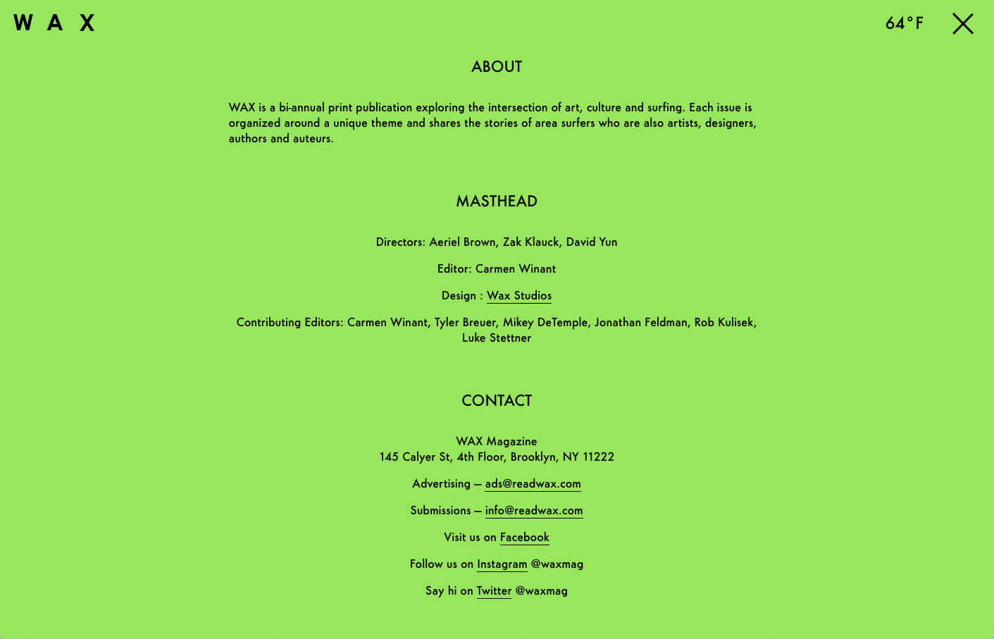 readwax.com about page